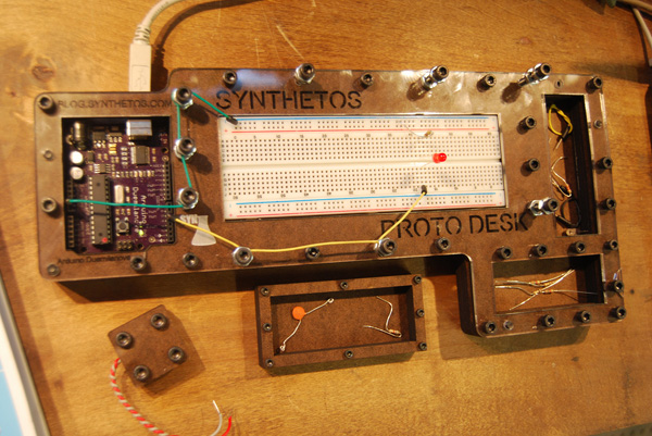 Arduino prototyping lap desk